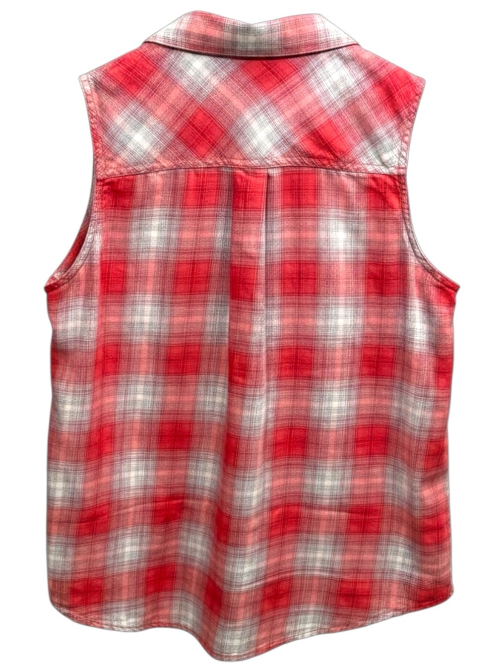 Ariat Women’s Billie Jean Sleeveless Shirt - Fair Plaid - Women’s Small - Picture 3 of 13